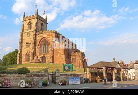 Pfarrkirche St. James dem Großen, Audlem, A529, Audlem, Crewe, Cheshire, England, Großbritannien, CW3 0AB Stockfoto