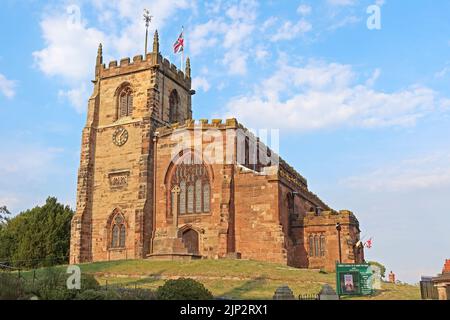 Pfarrkirche St. James dem Großen, Audlem, A529, Audlem, Crewe, Cheshire, England, Großbritannien, CW3 0AB Stockfoto