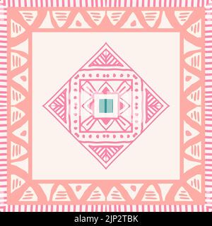 Vektor bunte dekorative ethnische Muster Stock Illustration Stock Vektor