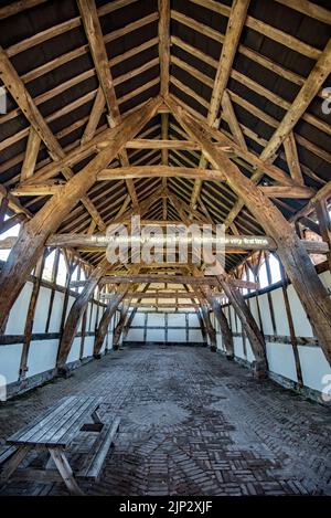 The Cruck Barn, Arley Hall and Gardens Northwich, Ceshire Stockfoto