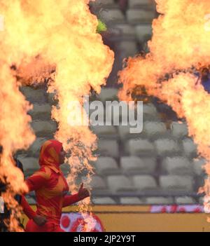 Birmingham, Großbritannien. 15. August 2022. Birmingham, August 15. 2022 Phoenix steigt während der Hundert Birmingham Phoenix gegen Trent Rockets - Double Bill Women & Men Games (Karl W Newton/SPP) Quelle: SPP Sport Press Foto. /Alamy Live News Stockfoto