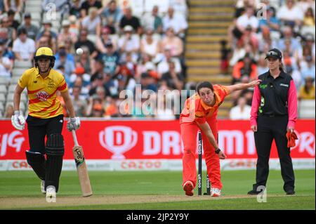 Birmingham, Großbritannien. 15. August 2022. Birmingham, 15. 2022. August während der Hundert Birmingham Phoenix vs Trent Rockets - Double Bill Women & Men Games (Karl W Newton/SPP) Credit: SPP Sport Press Photo. /Alamy Live News Stockfoto