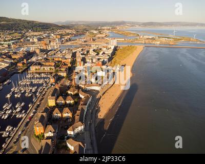 Swansea Seeviertel Stockfoto