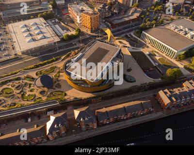 Luftaufnahmen der neuen Swansea Arena August 2022 Stockfoto