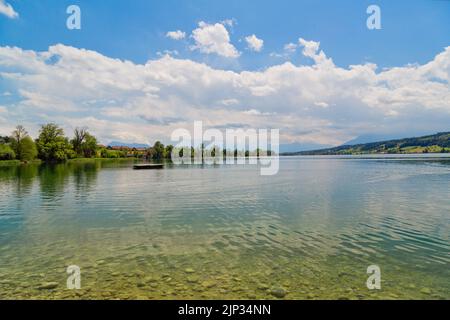 Baldeggsee im Kanton Luzern, Schweiz Stockfoto