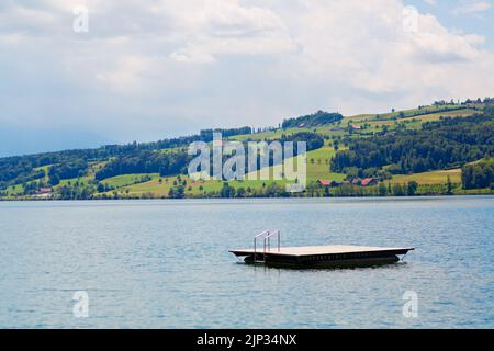 Baldeggsee im Kanton Luzern, Schweiz Stockfoto