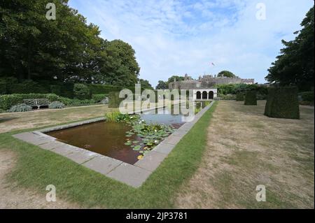 Der Queen Mothers Garden im Walmer Castle. Stockfoto