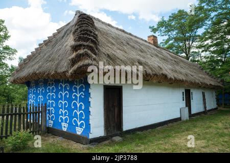 Ethnographischer Park Łowicz in Maurzyce, Gmina Zduny, im Kreis Łowicz, Woiwodschaft Łódź, in Mittelpolen Stockfoto