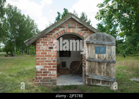 Ethnographischer Park Łowicz in Maurzyce, Gmina Zduny, im Kreis Łowicz, Woiwodschaft Łódź, in Mittelpolen Stockfoto