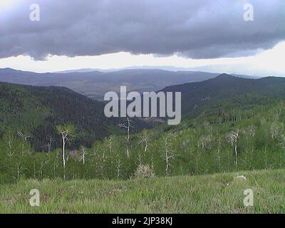 The Energy Loop - Huntington-Eccles Canyons Scenic Byway - Sanpete Overlook Stockfoto