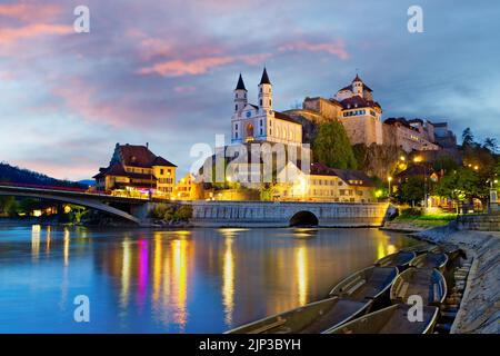 Schloss Aarburg bei Zürich, Schweiz Stockfoto