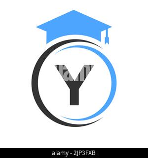 Letter Y Logo-Vorlage für Bildungseinrichtungen. Education Logotype Concept mit Alphabet Y Vector Element Stock Vektor