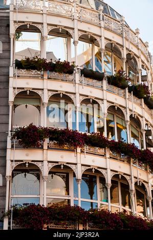 Eisenwerk von St.. Stephens Green Shopping Centre in Dublin, Irland. Stockfoto