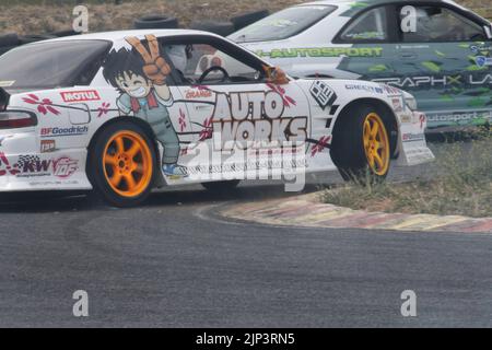 Ein Japan-Sportwagen mit Sonderleistung Nissan Silvia S13 Stockfoto