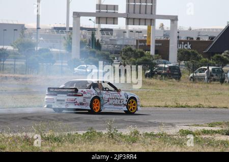 Ein Drifting japan Custom Sportwagen Nissan Silvia S13 Stockfoto