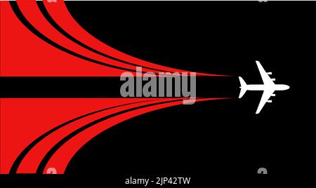 Flugzeug-Symbol-Vektor-design Stock Vektor