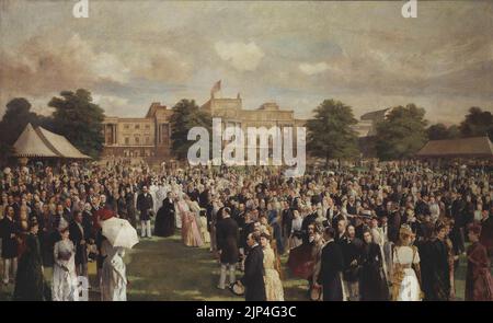 Die Gartenparty im Buckingham Palace zum Goldenen Jubiläum von Königin Victoria, 1887 Stockfoto