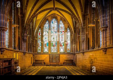 Das Innere der Kathedrale von Chester in England Stockfoto