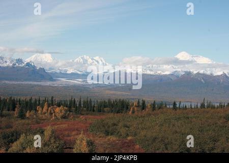 Der George Parks Highway Scenic Byway - Denali Country Stockfoto