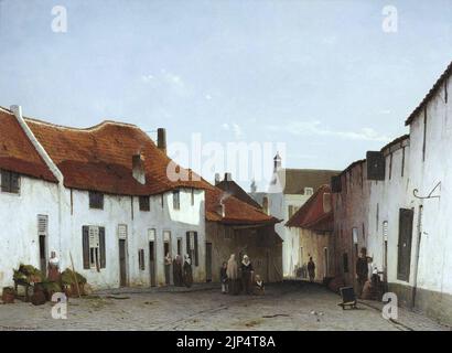 Die Grutterstraat in Rhenen, von Jan Weissenbruch Stockfoto