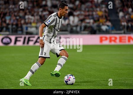 Turin, Italia - 15/08/2022, Foto Marco Alpozzi/LaPresse 15 Agosto 2022 - Turin, Italia - Sport, calcio - Juventus vs Sassuolo - Campionato italiano di calcio Serie A Tim 2022/2023 - Juventus Stadium. Nella foto: Angel Di Maria (Juventus F.C.); 15. August 2022 Turin, Italien - Sport, calcio - Juventus vs Sassuolo - Italienische Serie A Fußballmeisterschaft 2022/2023 - Juventus Stadium. Im Bild: Angel Di Maria (Juventus F.C.); Stockfoto