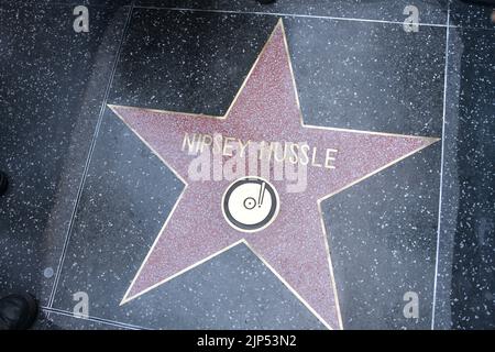 Los Angeles, Ca. 15. August 2022. Nippsey ist Star beim Hollywood Walk of Fame in Los Angeles, Kalifornien, am 15. August 2022. Quelle: Dee Cee Carter/Media Punch/Alamy Live News Stockfoto