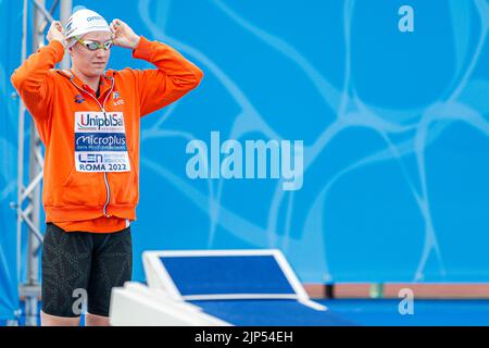 ROM, ITALIEN - 15. AUGUST: Valerie van Roon aus den Niederlanden während der Frauen-Kür 50m beim European Aquatics Roma 2022 im Stadio del Nuoto am 15. August 2022 in Rom, Italien (Foto von Nikola Krstic/Orange Picters) NOCNSF Stockfoto