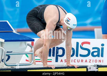 ROM, ITALIEN - 15. AUGUST: Valerie van Roon aus den Niederlanden während der Frauen-Kür 50m beim European Aquatics Roma 2022 im Stadio del Nuoto am 15. August 2022 in Rom, Italien (Foto von Nikola Krstic/Orange Picters) NOCNSF Stockfoto
