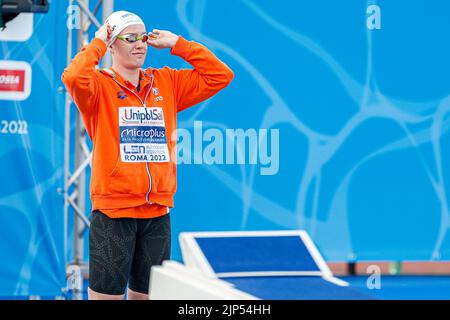 ROM, ITALIEN - 15. AUGUST: Valerie van Roon aus den Niederlanden während der Frauen-Kür 50m beim European Aquatics Roma 2022 im Stadio del Nuoto am 15. August 2022 in Rom, Italien (Foto von Nikola Krstic/Orange Picters) NOCNSF Stockfoto