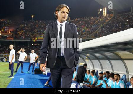 Foto Giovanni Evangelista/LaPresse 13 Agosto 2022 Lecce, Italia - Sport, calcio - U.S. Lecce vs F.C. Inter - CampionatoSerie A Tim 2022/23 - Stadio E. Giardiniero - Via del Mare. Nella foto:Mister Simone Inzaghi 13. August 2022 Lecce, Italien - Sport, Fußball - USA Lecce vs F.C. Inter - Italienische Meisterschaft Serie A Tim 2022/23- E. Giardiniero - Via del Mare Stadium. Im Bild: Mister Simone Inzaghi Stockfoto