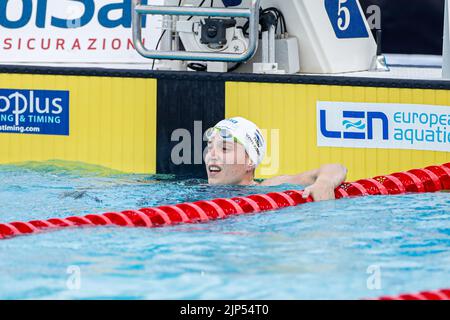 ROM, ITALIEN - 15. AUGUST: Valerie van Roon aus den Niederlanden während der Frauen-Kür 50m beim European Aquatics Roma 2022 im Stadio del Nuoto am 15. August 2022 in Rom, Italien (Foto von Nikola Krstic/Orange Picters) NOCNSF Stockfoto