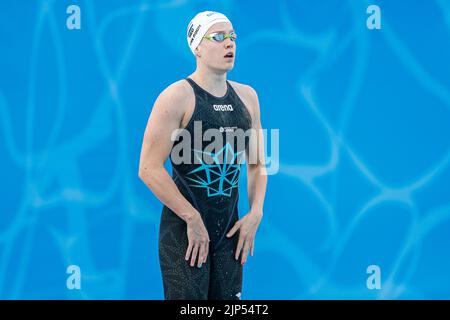 ROM, ITALIEN - 15. AUGUST: Valerie van Roon aus den Niederlanden während der Frauen-Kür 50m beim European Aquatics Roma 2022 im Stadio del Nuoto am 15. August 2022 in Rom, Italien (Foto von Nikola Krstic/Orange Picters) NOCNSF Stockfoto