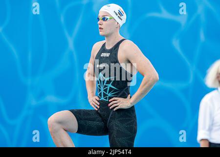 ROM, ITALIEN - 15. AUGUST: Valerie van Roon aus den Niederlanden während der Frauen-Kür 50m beim European Aquatics Roma 2022 im Stadio del Nuoto am 15. August 2022 in Rom, Italien (Foto von Nikola Krstic/Orange Picters) NOCNSF Stockfoto