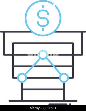 Corporate Governance Liniensymbol, Umrisssymbol, Vektordarstellung, Konzeptzeichen Stock Vektor