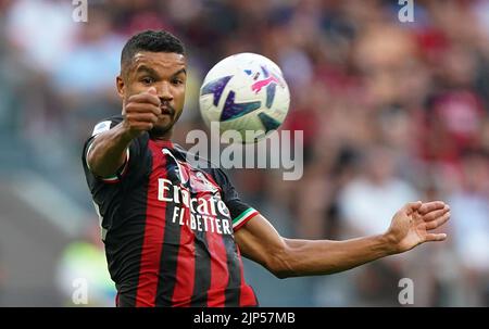 Foto Spada/LaPresse 13 Agosto 2022 - Milano, Italia - Sport, calcio - Milan vs Udinese - Campionato italiano di calcio Serie A Tim 2022/2023 - Stadio San Siro. Nella foto: Junior Messia 13. August 2022 Mailand, Italien - Sport, calcio - Mailand vs Udinese - Italienische Serie A Fußball-Meisterschaft 2022/2023 - San Siro Stadion. Im Bild: Junior Messia Stockfoto