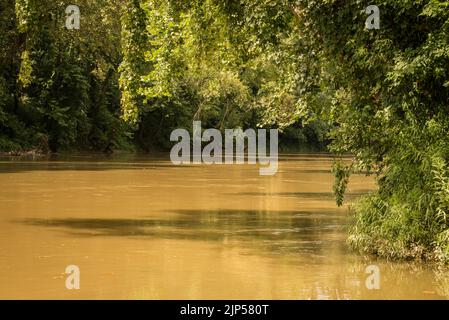 Green River im Mammoth Cave National Park in der Nähe von Vehicle Ferry Crossing - Kentucky Stockfoto