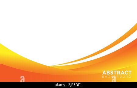 Ein abstrakter Hintergrund mit einer orangen Welle Stock Vektor