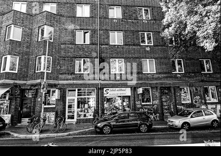 Linden Hannover im Schwarz Weiß Stockfoto