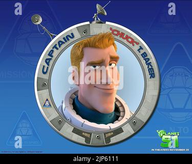 CAPT. CHARLES 'CHUCK' Baker, Planet 51, 2009 Stockfoto