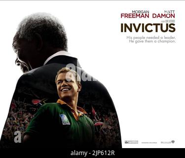 MORGAN FREEMAN, MATT DAMON, Plakat, INVICTUS, 2009 Stockfoto