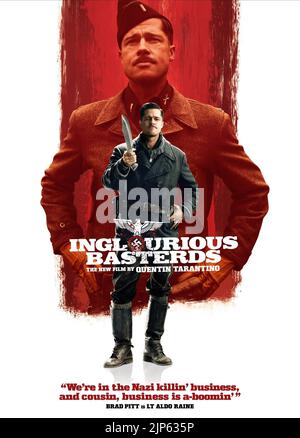 BRAD PITT POSTER, INGLOURIOUS BASTERDS, 2009 Stockfoto