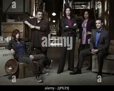 ALLISON SCAGLIOTTI, SAUL RUBINEK, JOANNE KELLY, GENELLE WILLIAMS, EDDIE MCCLINTOCK, Warehouse 13, 2009 Stockfoto