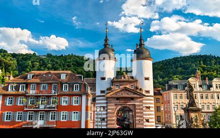 Stadttor Gate in Heidelberg, Deutschland Stockfoto
