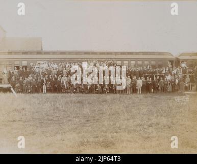 Die Minnesota State Bankers' Association in Napinka, Manitoba, 27.. Juni 1902 Foto A 124 Stockfoto