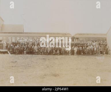 Die Minnesota State Bankers' Association in Napinka, Manitoba, 27.. Juni 1902 Foto A 175 Stockfoto