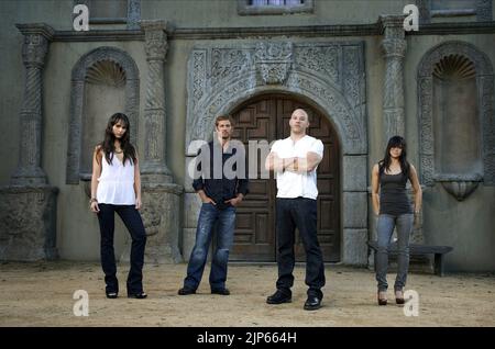 JORDANA BREWSTER, Paul Walker, VIN DIESEL, Michelle Rodriguez, schnell und wütend, 2009 Stockfoto