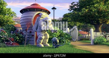CAPT. CHARLES 'CHUCK' Baker, Hund, Planet 51, 2009 Stockfoto