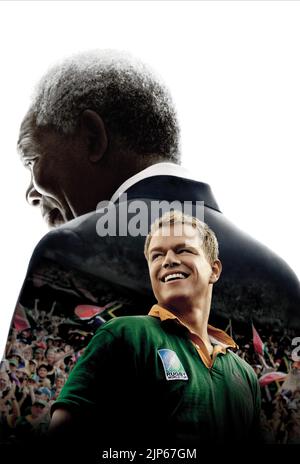 MORGAN FREEMAN, MATT DAMON, INVICTUS, 2009 Stockfoto