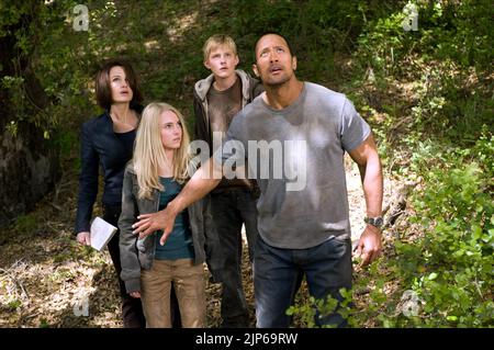 CARLA GUGINO, ANNASOPHIA Robb, Alexander Ludwig, Dwayne Johnson, JAGD ZUM MAGISCHEN BERG, 2009 Stockfoto