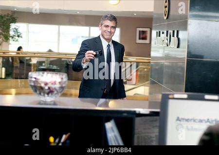 GEORGE CLOONEY, OBEN IN DER LUFT, 2009 Stockfoto